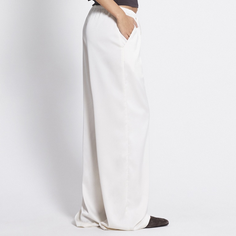 Satin pants "Ashley" Ivory